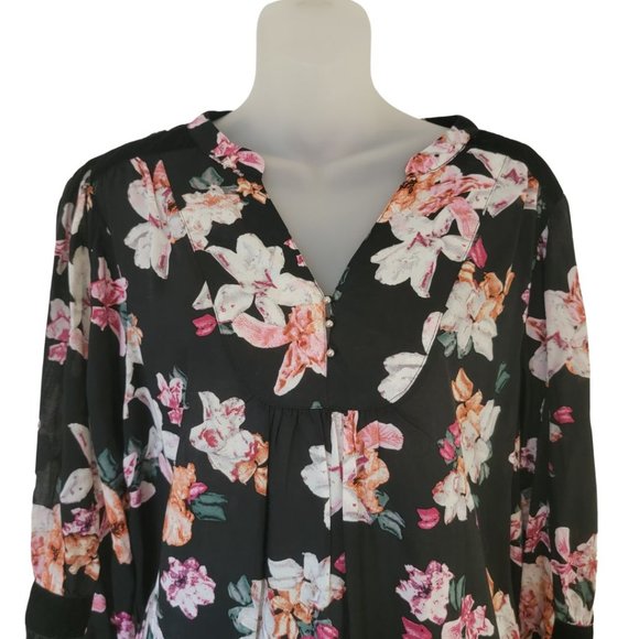 Floral Blouse Long Sleeve - Picture 4 of 16